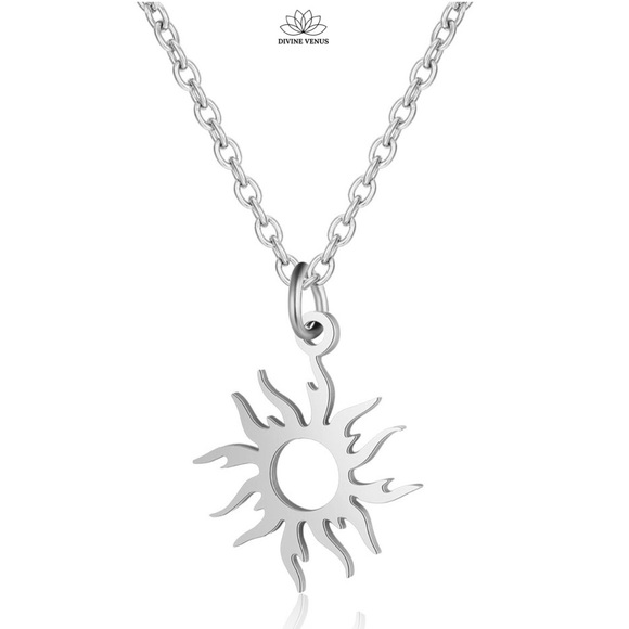 Sun Necklace | Stainless Steel - Picture 3 of 5